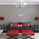 Modern LED Digital Clock Wall Light Table Night Lamp 12/24 Hour Display