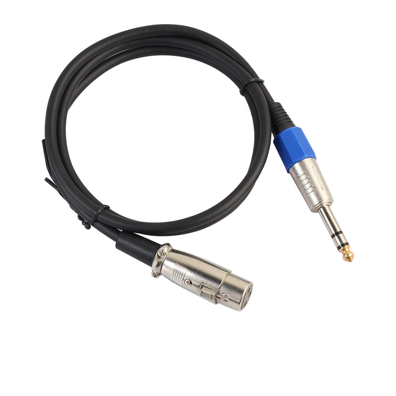 REXLIS 3094K 1.8/ 3M 6.35 Stereo Male to XLR Canon Female Microphone Audio Cable