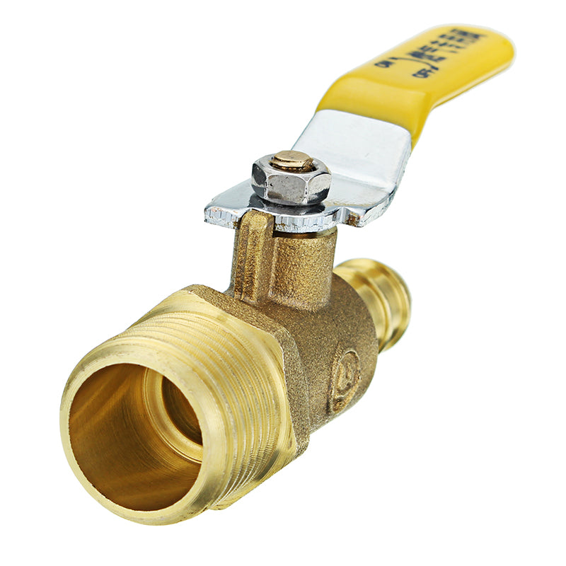 TMOK Brass Gas Ball Valves Lever Handle G Thread 1/2" Male x 12mm Hose Barb Coupler