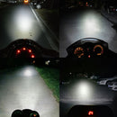 CNSUNNYLIGHT 16W 2000LM 6500K Motorcycle LED Headlights Scooter Fog Spotlight White Drive Working