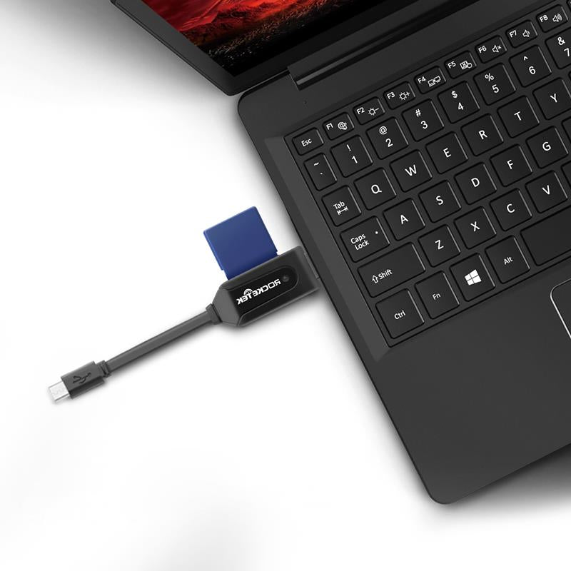 Rocketek OTG03 USB 2.0 Micro USB to SD TF OTG Card Reader Charge Cable for Android Phone