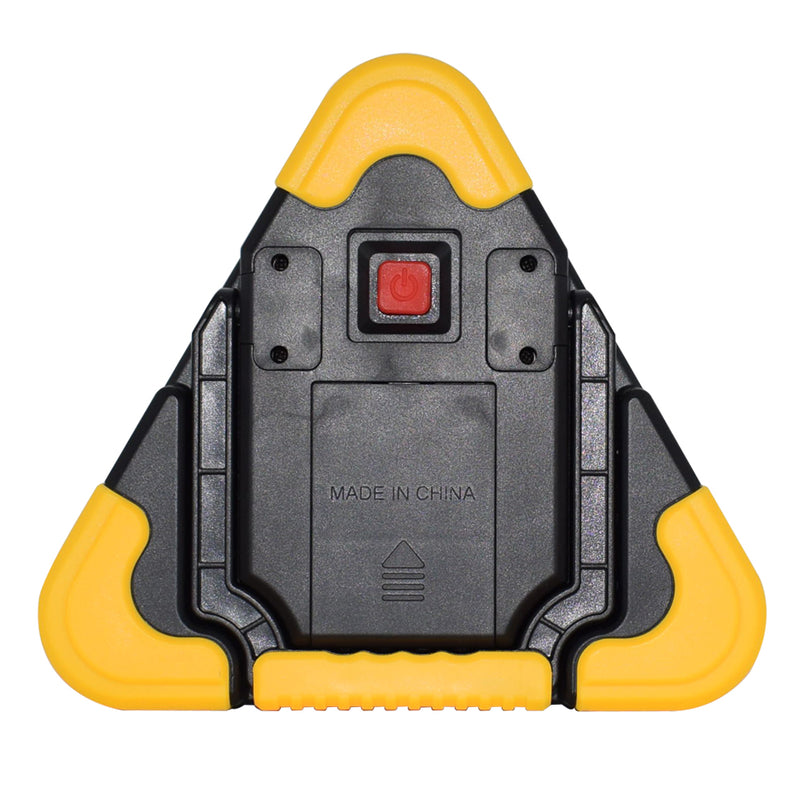 Portable COB LED Work Light Multi-function Triangle Warning Traffic Lamp Camping Searchlight