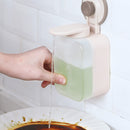 Vacuum Suction Cup Soap Dispenser Wall-mounted Punch-free for Bathroom Kitchen Dish Washing Liquid