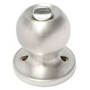 Stainless Steel Bathroom Round Door Knobs Set Handle Entrance Lock With Key
