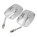 Motorcycle Rear View Side Mirrors Chrome For Harley Davidson Eagle Spirit Live to Ride