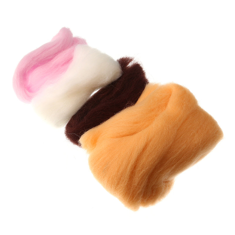 Creative 12 Chinese Zodiac Wool Felt Animals Keychain Wool Felting Needle Kits DIY Tools Craft Learner Design