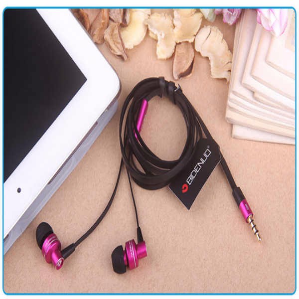 BIDENUO G350 Wire Headset 3.5mm In-ear Headphone for Cell Phone Tablet