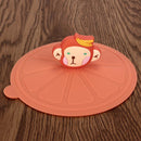 Silicone Leakproof Coffee Mug Suction Lid Cap Airtight Sealed Cup Cover