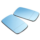 Car Left And Right Side Heated Blue Wing Mirror Glass For BMW E39 E46 19982005