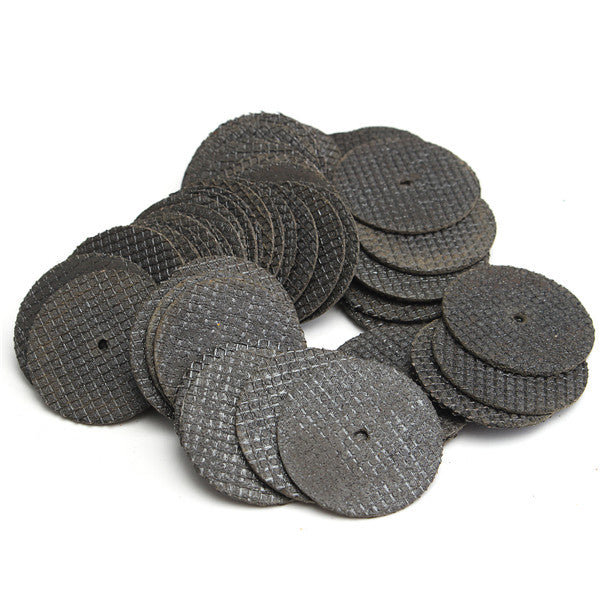 50pcs 32mm Cutting Discs Cut Off Wheel with 4pcs 1/8 Inch Shank Mandrels for Rotary Tools