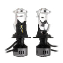 G9 H4 LED Headlights with Mini Projector Lens Hi/Lo Beam Bulb 60W 9600LM 6500K White for Car Motorcycle