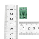20pcs 2 EDG 5.08mm Pitch 3Pin Plug-in Screw PCB Terminal Block Connector Right Angle