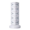 Vertical Power Socket Powerboard Outlet Plug Extension Multi USB Ports Charger Socket Power Strip