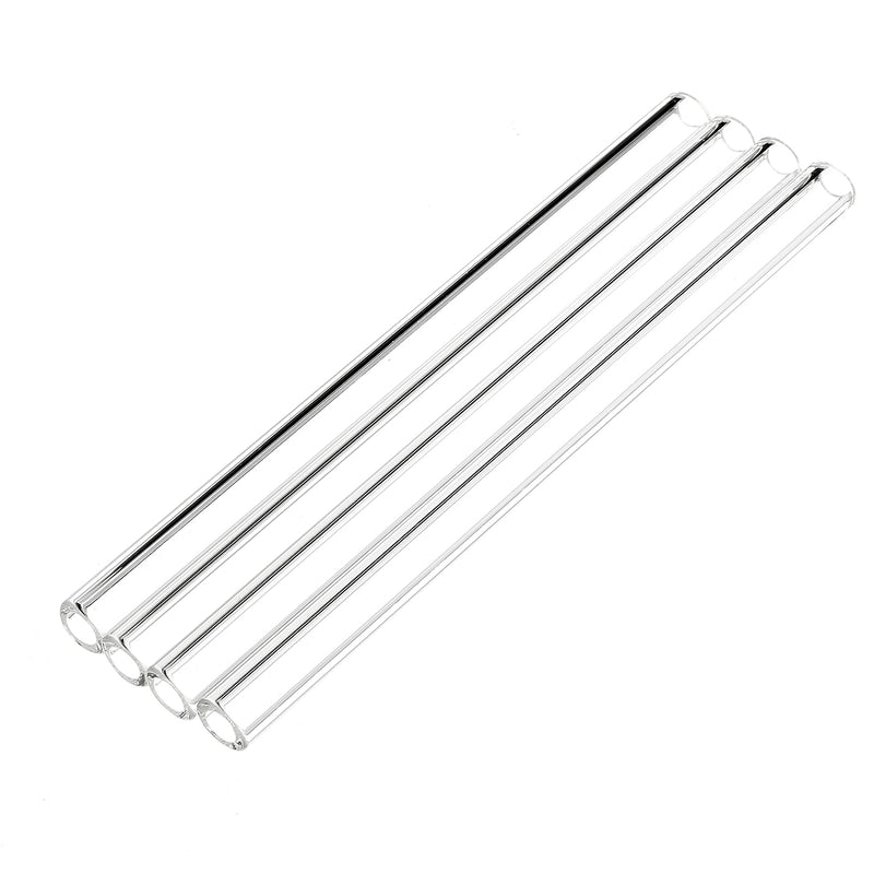 4Pcs Borosilicate Glass Blowing Tube 150mm x 10mm x 2.2mm