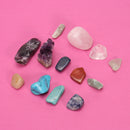 Natural Stone Collection Box Mix Gems Crystals Mineral Specimens Rock Decoration