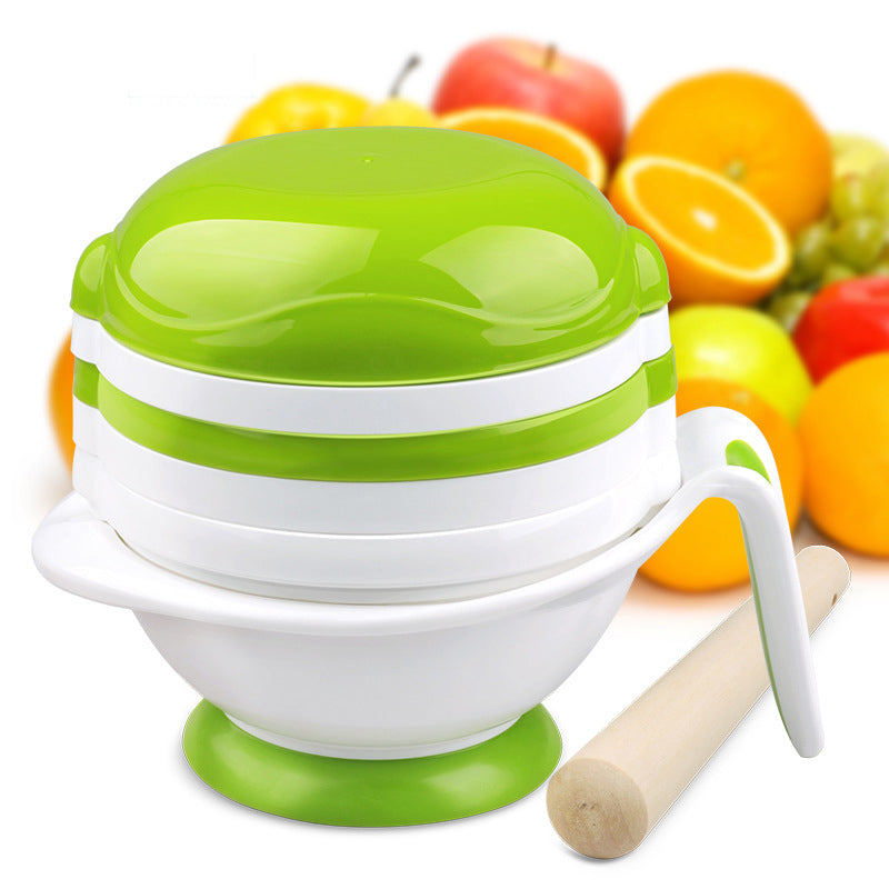 GL YM-1 Multifunction Grinder Bowl 8 in 1 Baby Feeding Set Baby Fruit Feeder Baby Food Grinder Cook