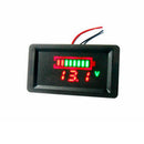 2 in1 Waterproof Battery Capacity Indicator LED Digital Voltage 12V 24V 36V 48V Lithium Lead Acid Batteries Voltmeter Tester Meter