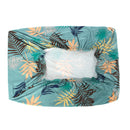 Printed Stool Set Elastic Stool Cover Detachable Rectangular Ankle Cover