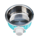 5cm Stainless Steel Hang-on Bowl For Pet Dog Cat Crate Cage Outdoor Food Dish Food Water Bowl
