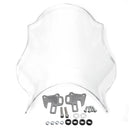 Front Motorcycle Windshield Windscreen Universal For Honda Yamaha Kawasaki Suzuki