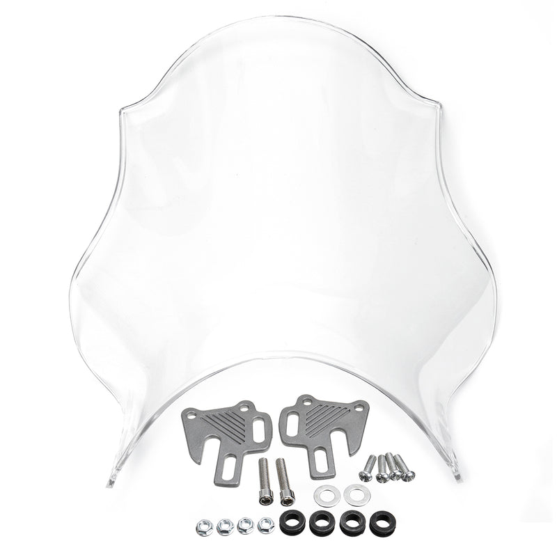 Front Motorcycle Windshield Windscreen Universal For Honda Yamaha Kawasaki Suzuki