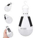 Solar Powered E27 12W White Portable Outdoor LED Emergency Light Bulb for Garden Camping AC85-265V