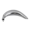 Chrome Muffler Exhaust Pipe For 80cc 66cc 49cc Motorized Bicycle Engine Bike Cycling Accessories