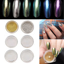 6 Colors Shining Metallic Nail Powder Glitter Shimmer Sequins Chrome Dust Pigment Manicure