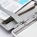 Black Pocket Leather Metal Tobacco 20 Smoke Holder Storage Case Cigarette case Cards Storage Case