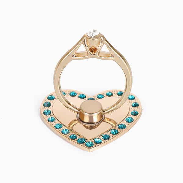 Universal 2 in 1 Crystal Finger Ring Stand Desktop Phone Bracket Phone Holder for Samsung Xiaomi
