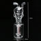Modern Design 100MM Green Glass Skull Smoking Water Pipe Durable