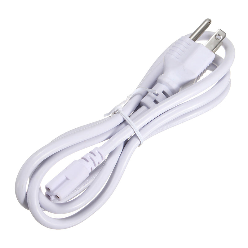 1.2M US/EU Plug 3 Prong AC Power Cord Cable For T8/T5 Integrated LED Tube Light Bulb