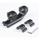 KALOAD Tactical Flat Top Heavy Duty 1" Cantilever Handgun Rail Mount Holder Dual Rings 20mm Rail