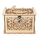Rustic Wedding Card Box Birthday Party DIY Wooden Gift Case With Lock Weddings Decor