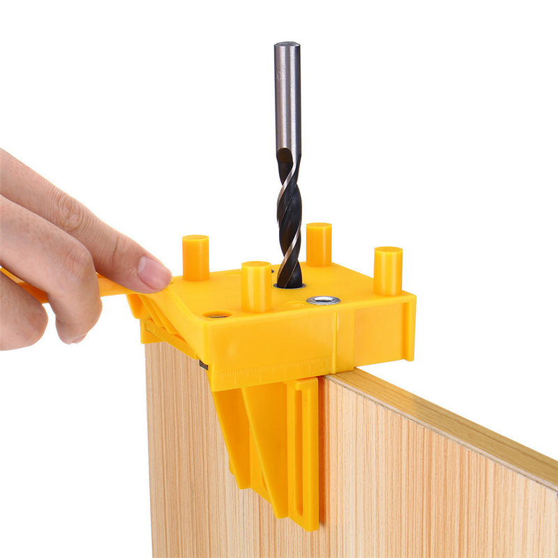 6 8 10mm Woodworking Dowel Jig Set Drill Guide with Dirll Bit Pocket Hole Jig for Carpentry