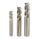 3pcs HSS Straight Shank End Mill Cutter 4 Flute End Mill Cutter 8/10/12mm CNC Tool