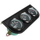 2 inch 52mm Electronic 3 Gauge Kit Water Temp Oil Pressure Volt With 3 Hole Bracket