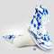 1Pair PVC Reusable Rain Shoe Covers Non-slip Boots Thicken Soles Raincoats Impermeable Blue Plum Flower Overshoes