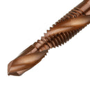 Drillpro HSS Co M35 Cobalt Combination Drill Tap Bit M3-M10 Deburr Countersink Drill Bit