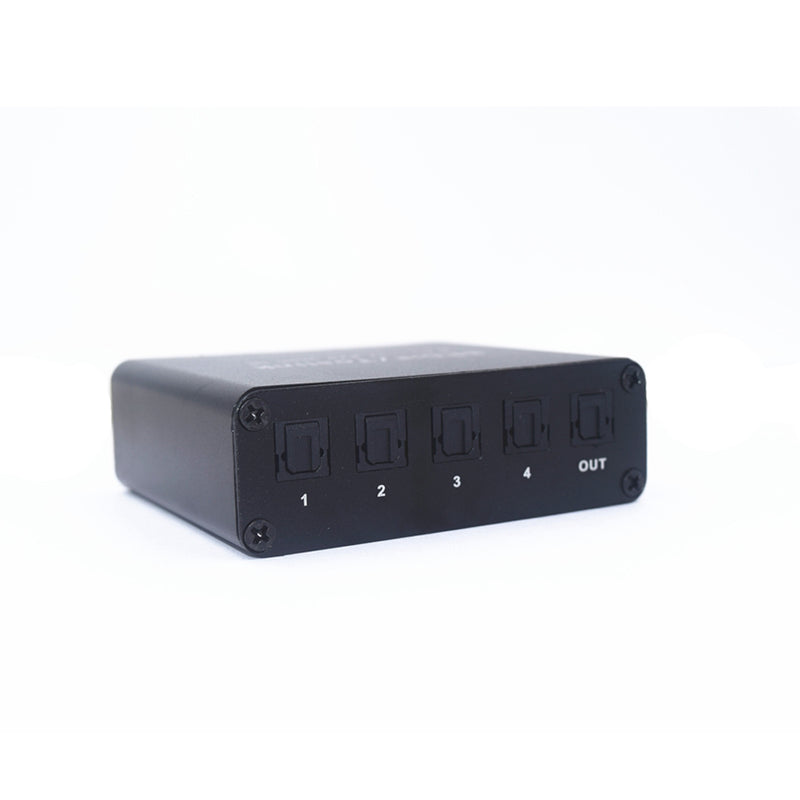 4 In 1 Out SPDIF/TosLink Digital Fiber Audio Switcher With The IR Infrared For Video