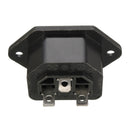 10pcs Chassis Female 15A/250V AC IEC Inline Socket Plug Adapter Mains Power Connector