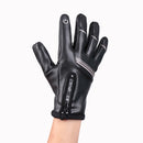 Motorcycle Winter Gloves Warm Leather Touch Screen Driving Waterproof Soft Lining