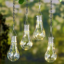 Solar Powered Warm White Waterproof Outdoor Garden Fairy Lighting Bulb Camping Hanging Lamp