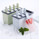 Popsicle Ice Cream Mold Homemade Simple Ice Mold 4-Grid Ice Tray