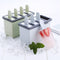 Popsicle Ice Cream Mold Homemade Simple Ice Mold 4-Grid Ice Tray