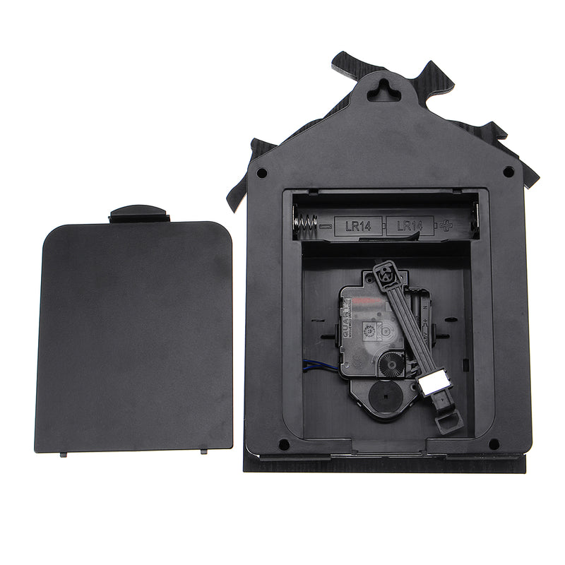 Antique Wall Cuckoo Clock Black DIY Home Christmas Holiday Gift Presents Retro Minimalist Creative Pendulum
