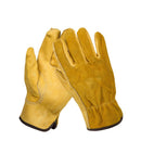 1Pair Leather Gloves Working Protection Gloves Security Garden Labor Gloves Wear Safety Tools