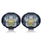 CNSUNNYLIGHT 2pcs 9V-85V 12V 1000Lm Super Bright Motorcycle LED Headlights Waterproof Lamp Scooter Spotlight 6500K White Work Car Fog Spot Lights