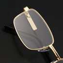 KCASA Crystal Lens Reading Glasses Presbyopia Flexile Board Frame