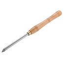 Drillpro Wood Turning Tool Carbide Insert Cutter with Wood Handle Lathe Tools Round Shank Woodworking Tool